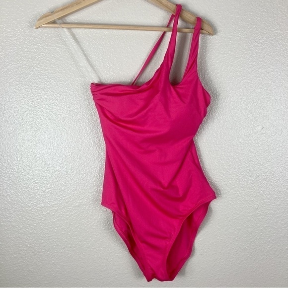 BECCA Asymmetrical Tie Back One-Piece Swimsuit - Picture 9 of 9